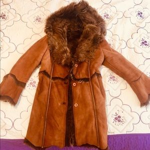 Dibello Collezione shearling coat genuine leather
